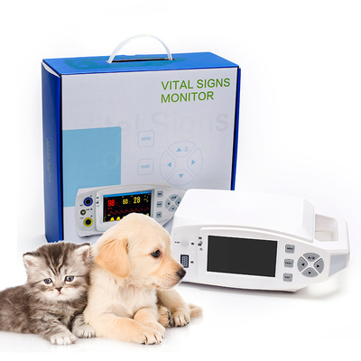 TFT医学の多変数獣医のモニターの忍耐強いモニター携帯用SpO2 ECG