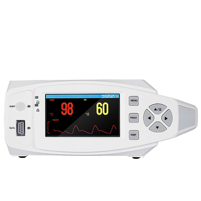TFT医学の多変数獣医のモニターの忍耐強いモニター携帯用SpO2 ECG