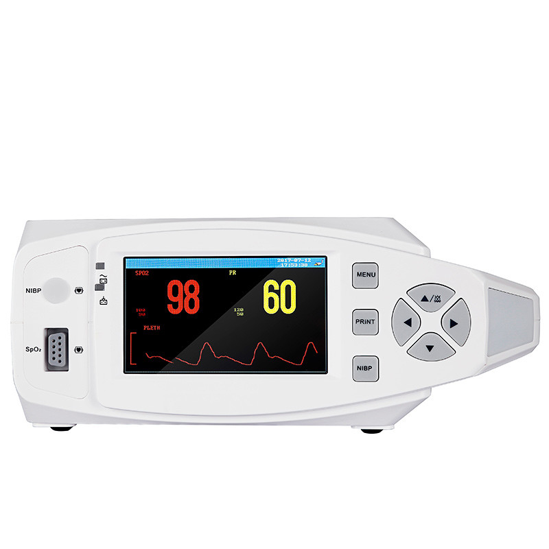 TFT医学の多変数獣医のモニターの忍耐強いモニター携帯用SpO2 ECG